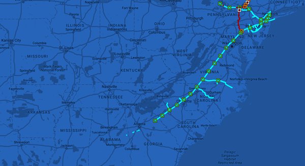 Atlantic Sunrise project route