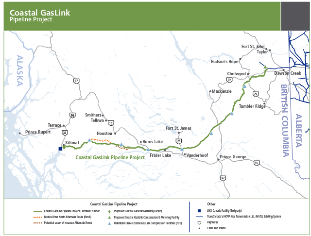 TransCanada GasLink Route