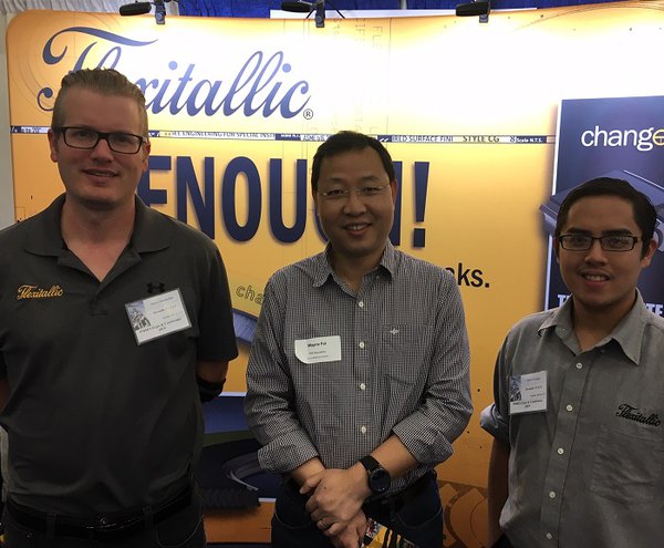 PMI Specialists visit Flexitallic’s booth at the PMIES Expo