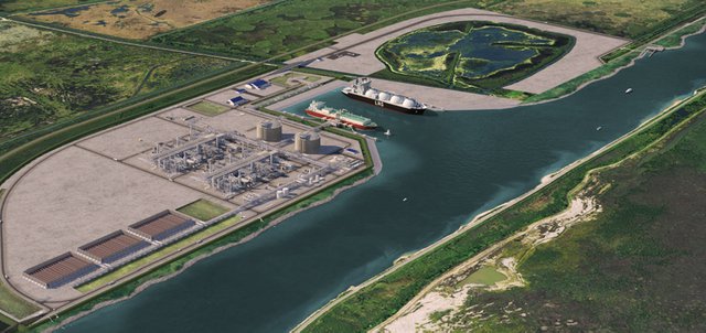 Sempra Port Arthur LNG rendering