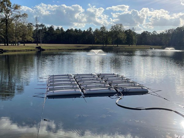 BASF and Noria Energy install first of its kind floating solar system at BASF's manufacturing site in the U.S.