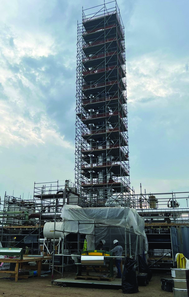 Scaffolding, insulations, coatings to meet customer demand