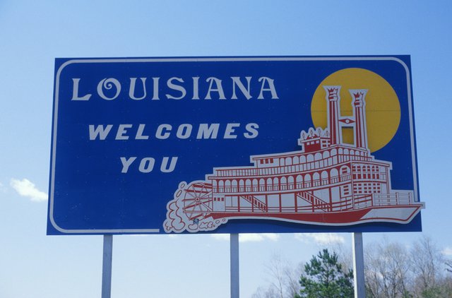 Louisiana Sign Stock