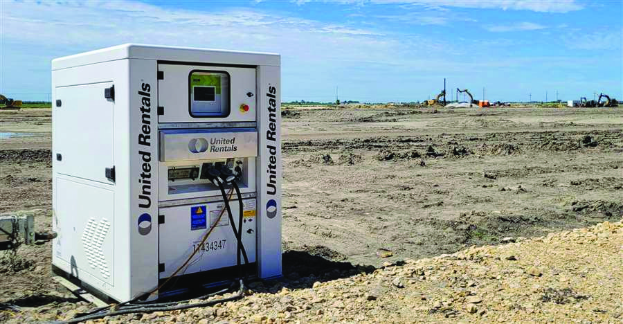 United Rentals: hybrid power reduces emissions, fuel consumption