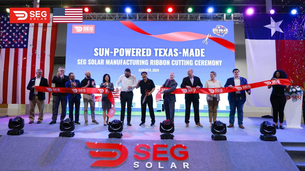 SEG Solar inaugurates Houston module plant
