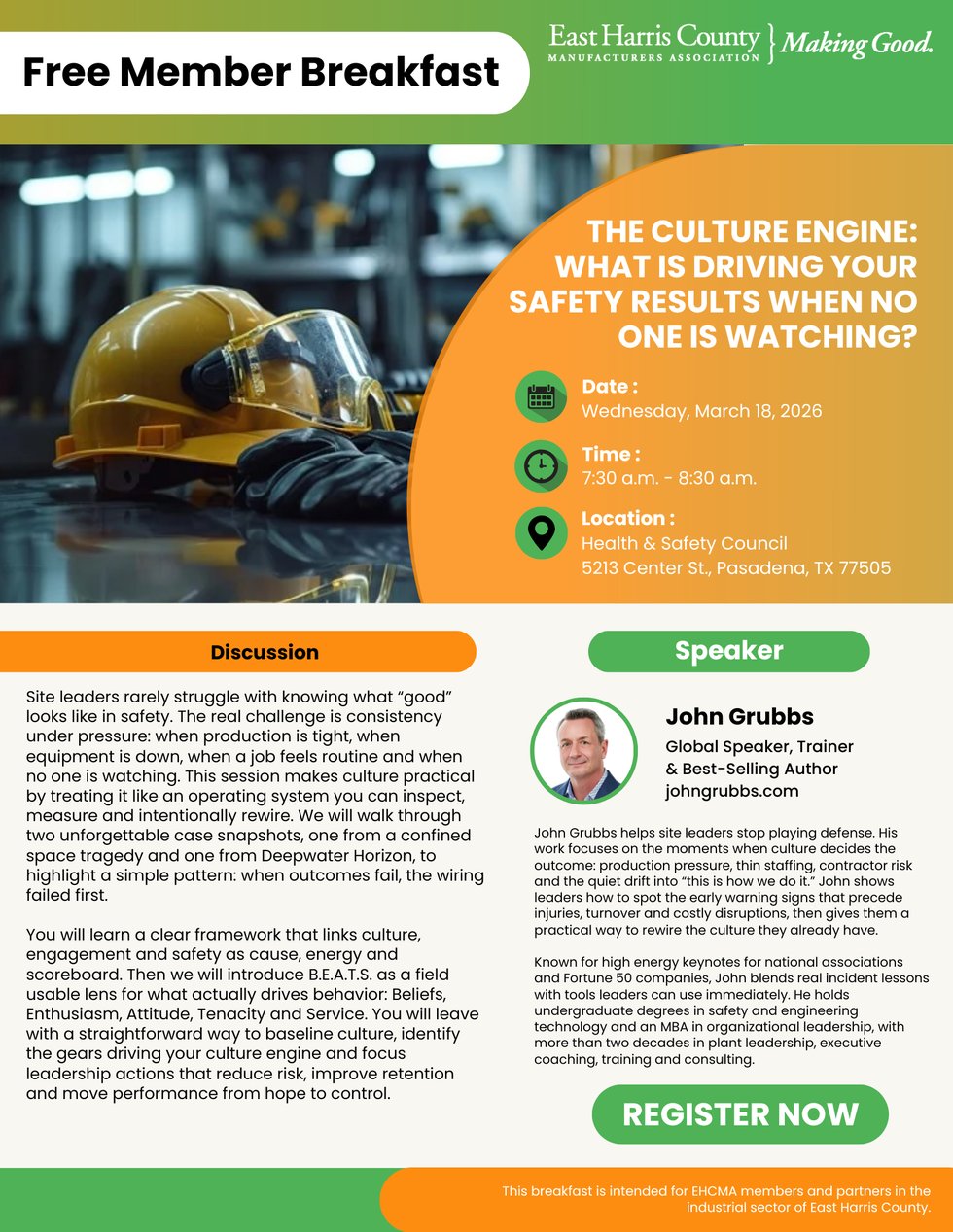 3.18.26 Member Breakfast - John Grubbs - 3