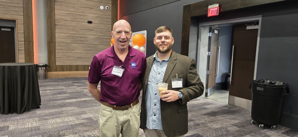 BIC's Tom Derrah with Alliance Safety Council's Evan Mativi.jpg