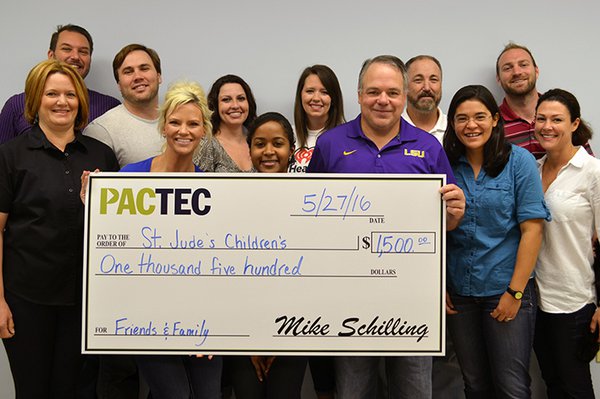 PacTec St. Jude's donation